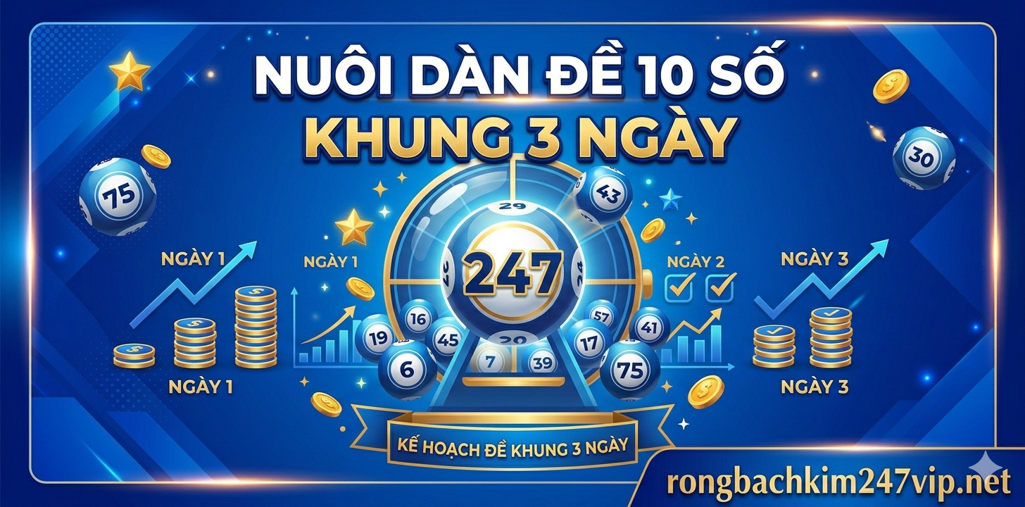 Nuôi dàn đề 10 số khung 3 ngày bất bại miễn phí